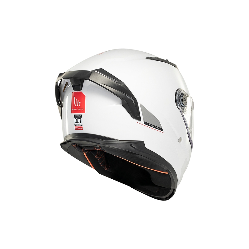 MT BRAKER SV SOLID A0 casque moto intégral blanc