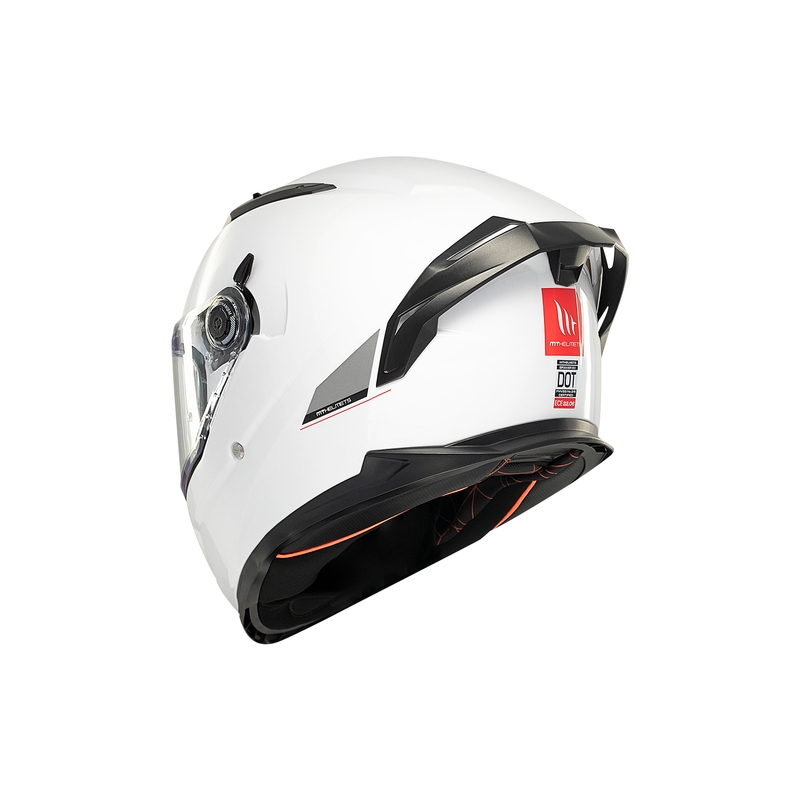 MT BRAKER SV SOLID A0 casque moto intégral blanc