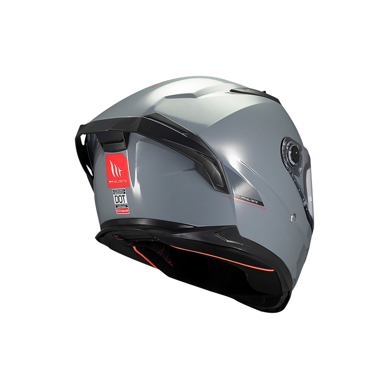 MT BRAKER SV SOLID A12 casque moto intégral gris
