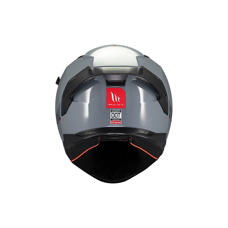 MT BRAKER SV SOLID A12 casque moto intégral gris
