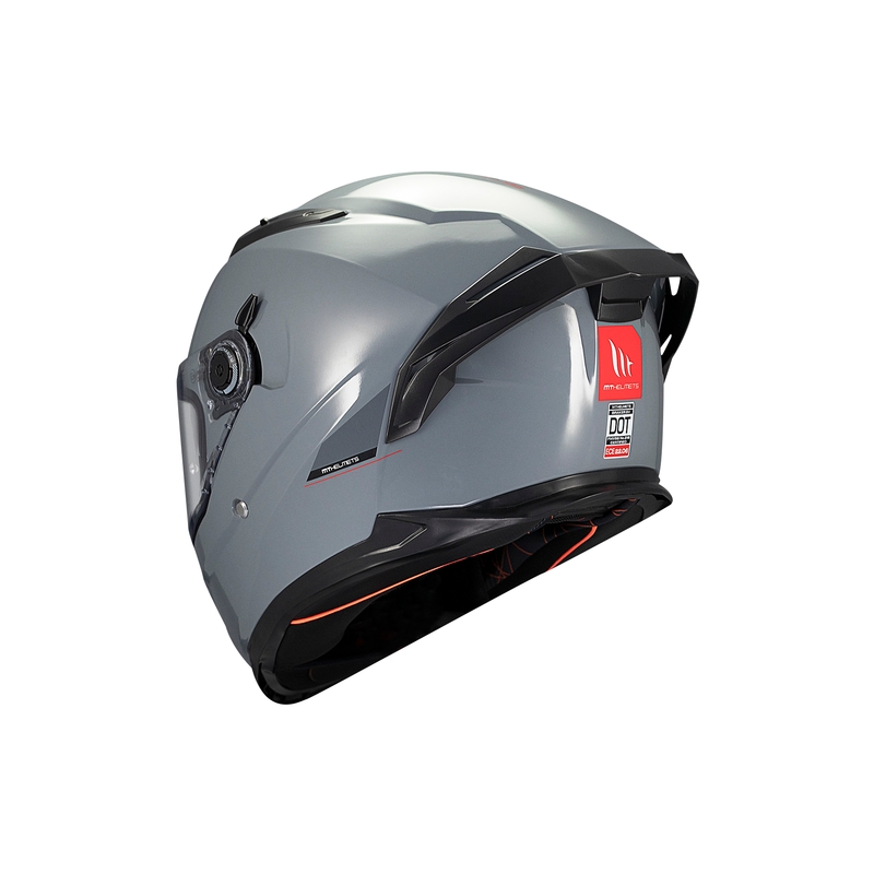 MT BRAKER SV SOLID A12 casque moto intégral gris