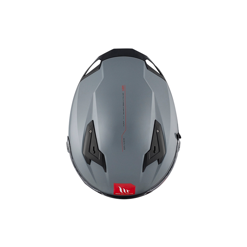 MT BRAKER SV SOLID A12 casque moto intégral gris