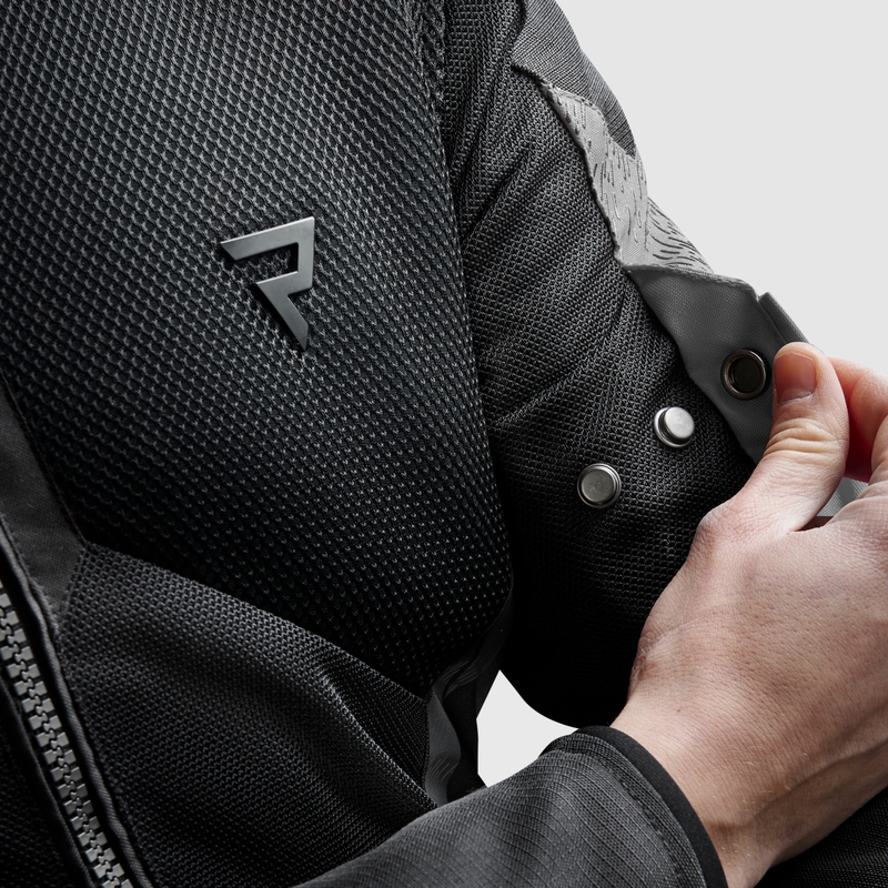 Veste de moto Rebelhorn Jax noire et grise