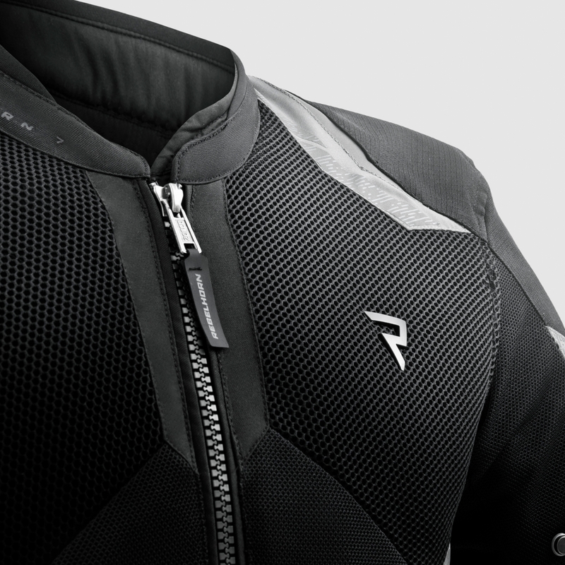 Veste de moto Rebelhorn Jax noire et grise