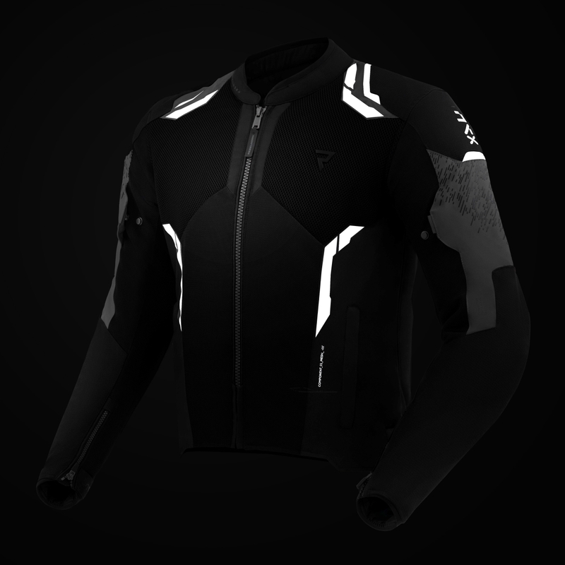 Veste de moto Rebelhorn Jax noire et grise