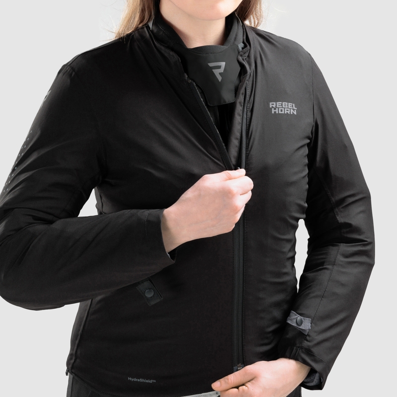 Veste moto femme Rebelhorn Hiker IV noir