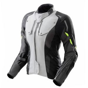 Veste moto femme Rebelhorn Hiker IV noir-gris-jaune fluo