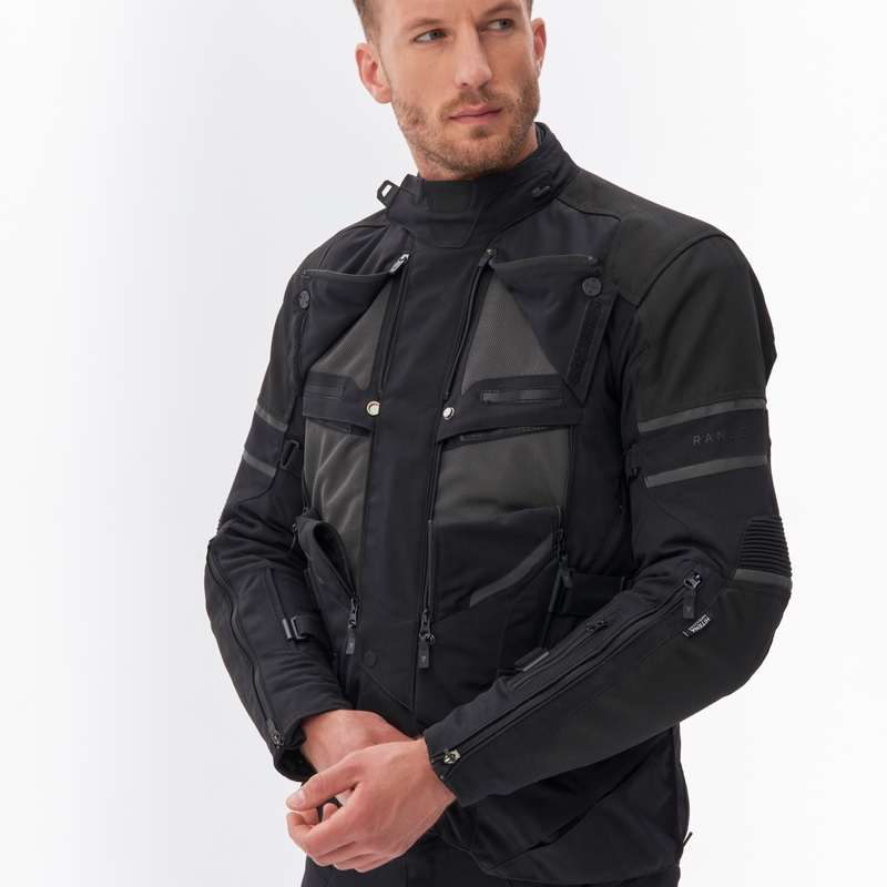 Veste de moto noire Rebelhorn Range