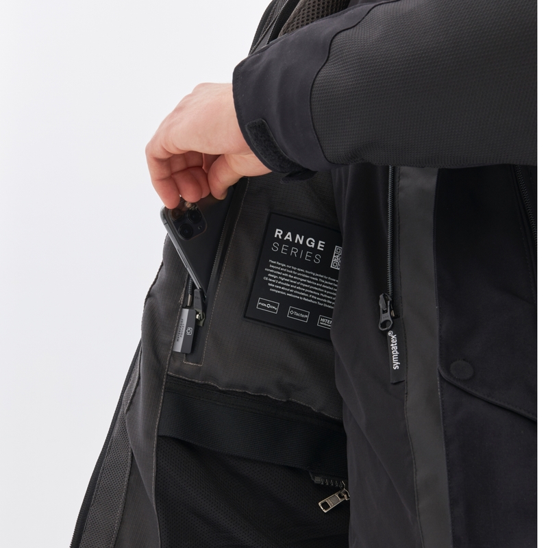 Veste de moto noire Rebelhorn Range