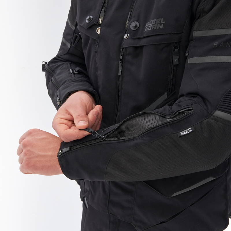 Veste de moto noire Rebelhorn Range