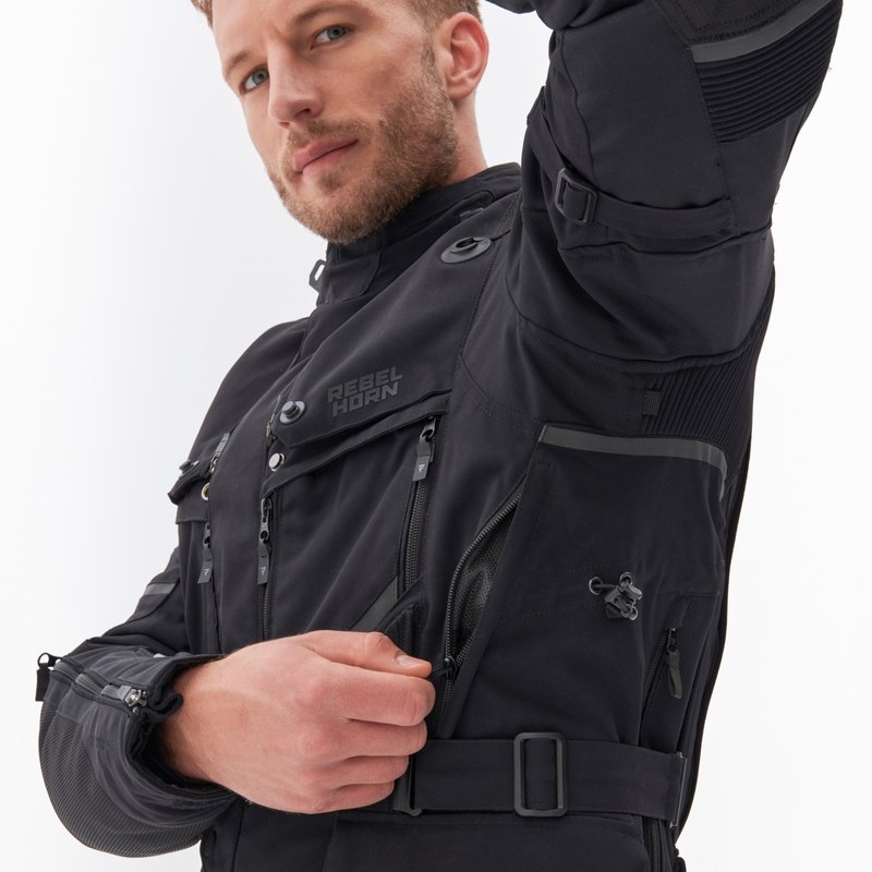 Veste de moto noire Rebelhorn Range