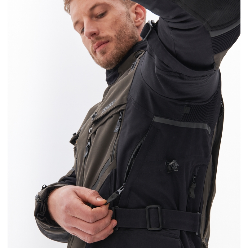 Veste de moto Rebelhorn Range anthracite-noir-jaune fluo