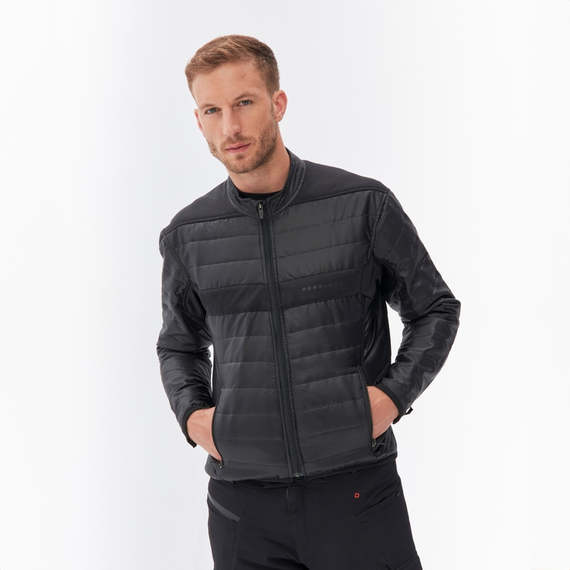 Veste de moto Rebelhorn Range anthracite-noir-jaune fluo