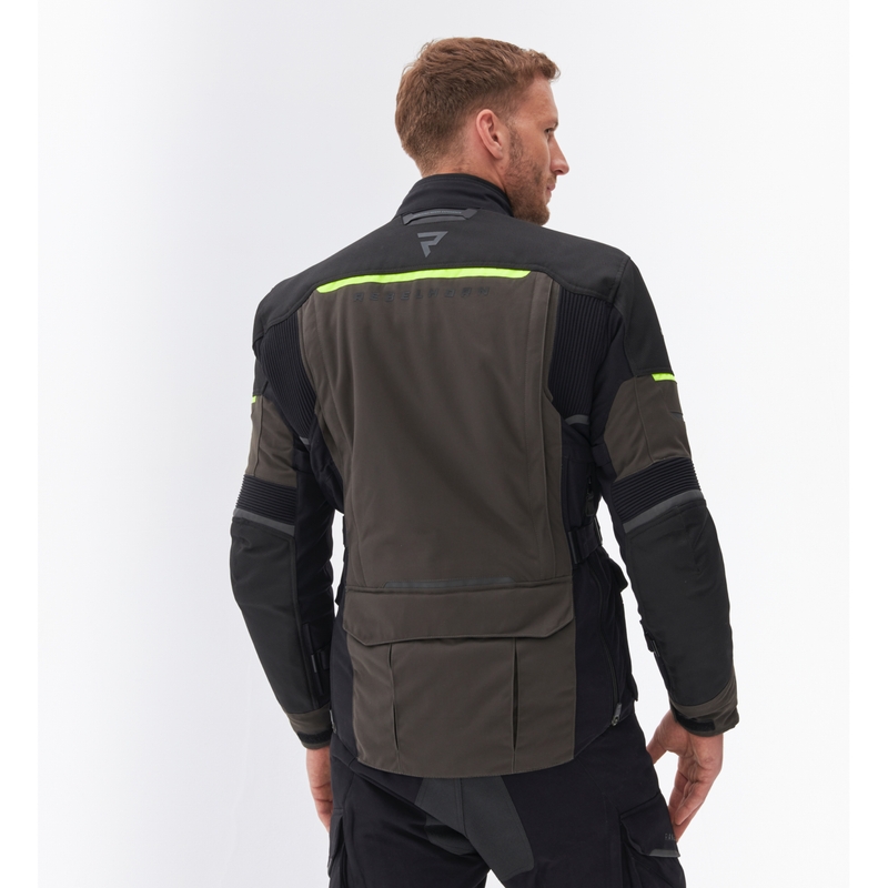 Veste de moto Rebelhorn Range anthracite-noir-jaune fluo