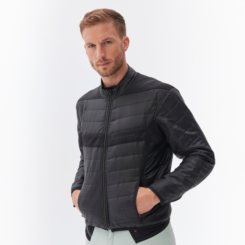 Veste de moto Rebelhorn Range gris-noir-rouge
