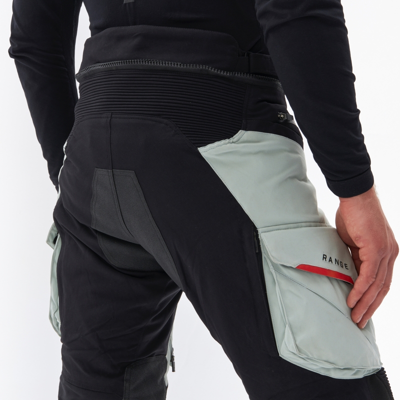 Pantalon moto Rebelhorn Range gris-noir-rouge