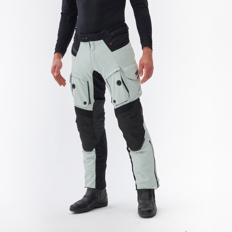 Pantalon moto Rebelhorn Range gris-noir-rouge