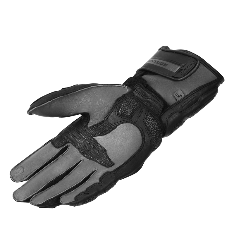Gants moto Rebelhorn ST Long noir soldes