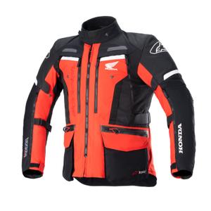 Veste moto Alpinestars Bogota PRO Drystar Honda collection 2024 rouge fluo-noir