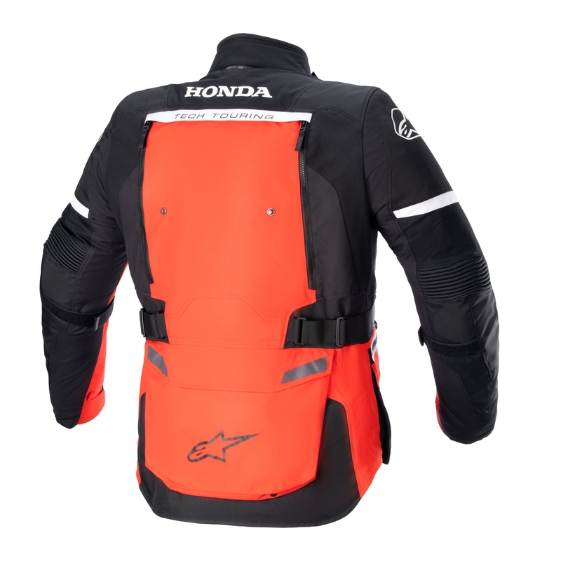 Blouson moto Alpinestars Bogota PRO Drystar Honda collection rouge fluo-noir