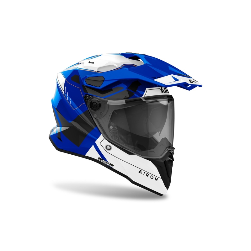 Casque enduro Airoh Commander 2 Reveal bleu brillant
