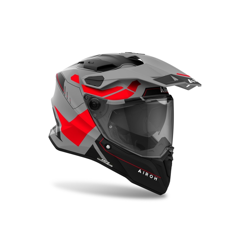 Casque enduro Airoh Commander 2 Reveal rouge mat fluo