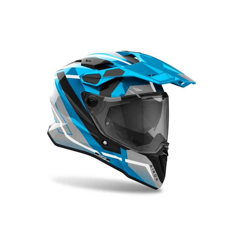 Casque enduro Airoh Commander 2 Mavick bleu brillant