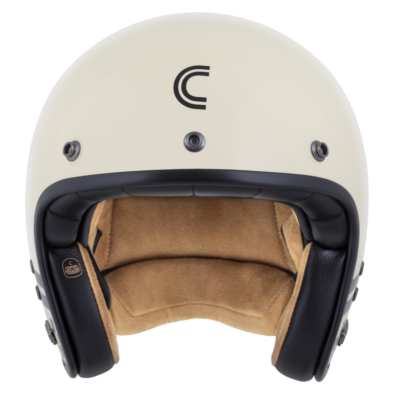 Casque ouvert Cassida Eso Forty Nine crème-noir