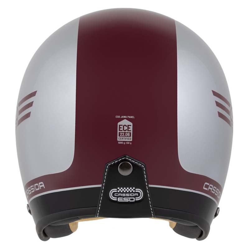 Casque ouvert Cassida Eso Jawa Panel Rouge-Argent-Noir