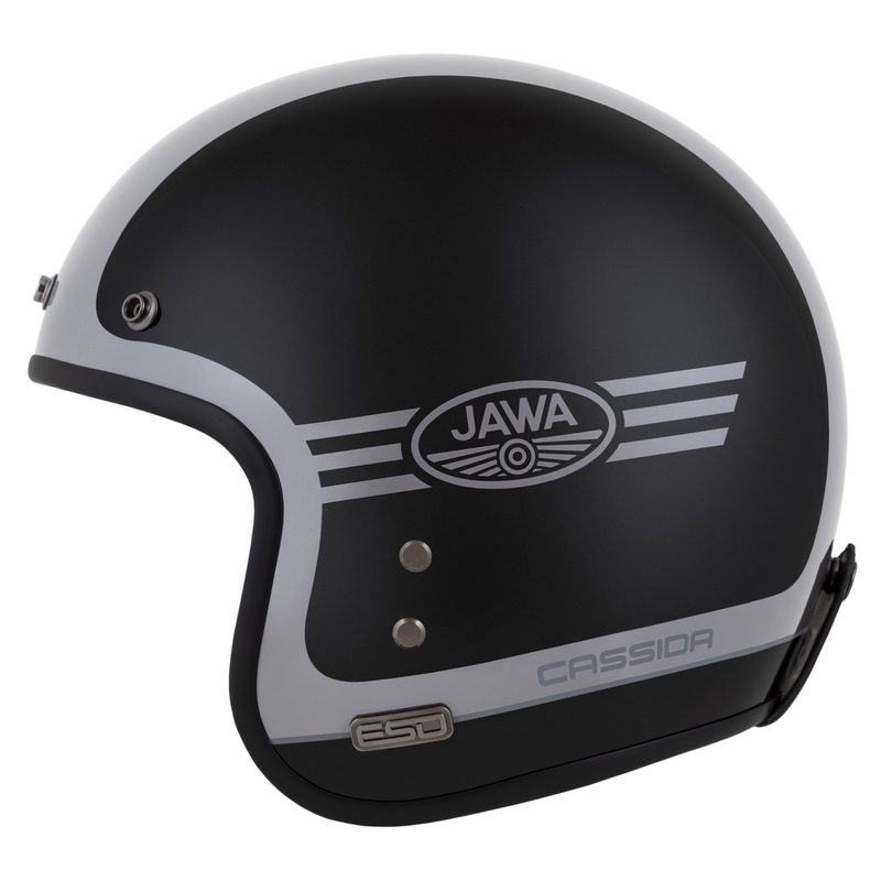 Casque ouvert Cassida Eso Jawa Panel Noir Perle-Anthracite-Argent