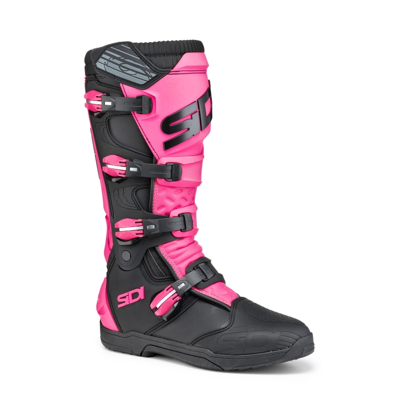 Bottes de moto SIDI X POWER SC LEI noires et roses pour femmes