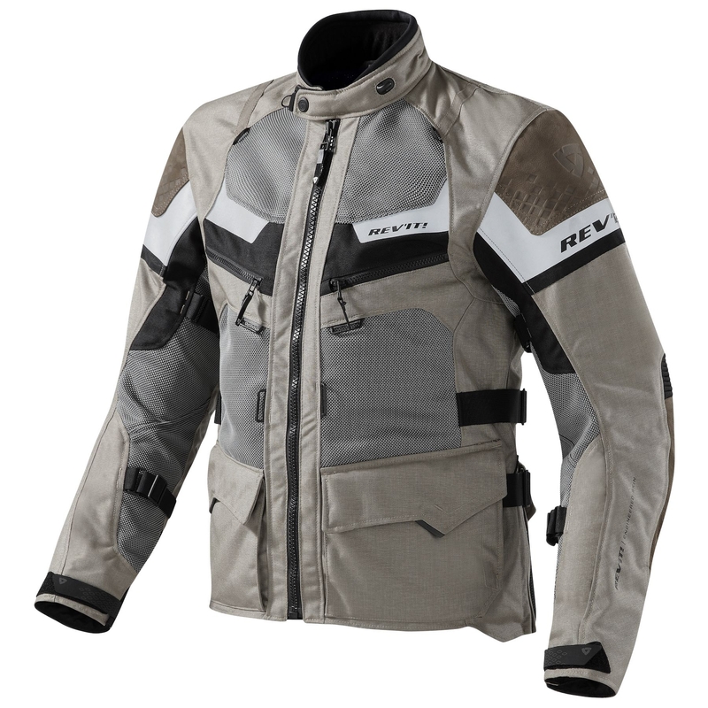 Revit Cayenne Pro Motorcycle Jacket Black and Sand Brown soldes