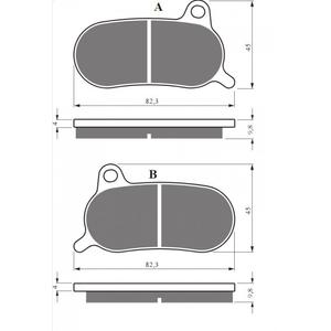 Brzdové destičky GOLDFREN GP6