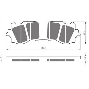Brzdové destičky GOLDFREN S3