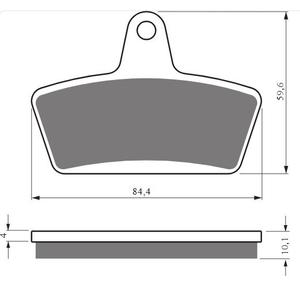 Brzdové destičky GOLDFREN S33 STREET FRONT