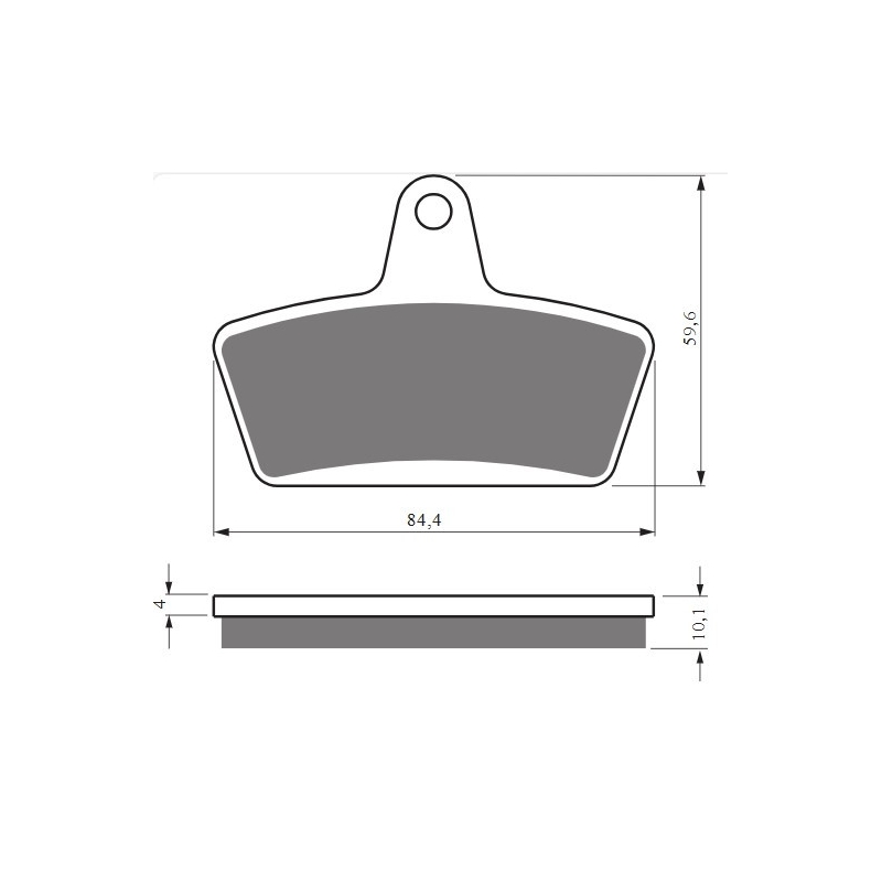 Brzdové destičky GOLDFREN S33 STREET FRONT