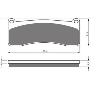 Brzdové destičky GOLDFREN S33 STREET FRONT