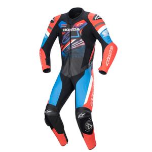Alpinestars GP Force Honda Motorcycle Coverall Collection 2024 noir-rouge-fluo-blanc