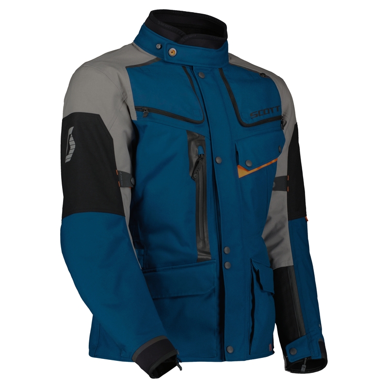 Veste moto SCOTT VOYAGER DRYO bleu-gris soldes