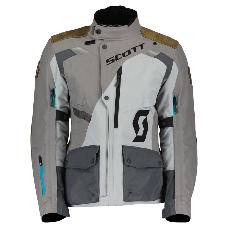Veste moto femme SCOTT W'S DUALRAID DRYO IRON gris-brun soldes