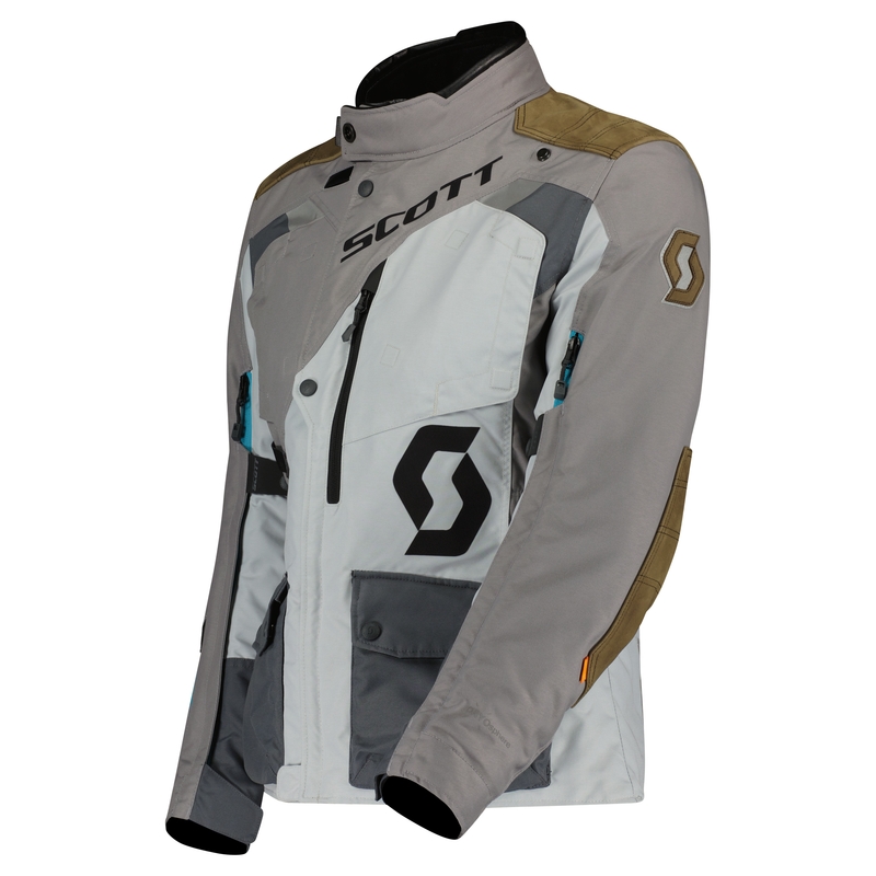 Veste moto femme SCOTT W'S DUALRAID DRYO IRON gris-brun soldes