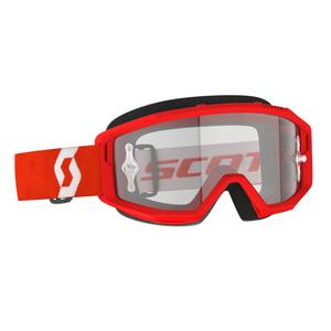 Lunettes de motocross SCOTT PRIMAL CLEAR rouge et blanc