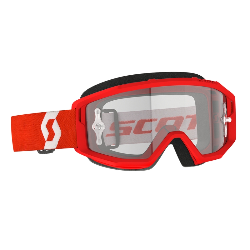 Lunettes de motocross SCOTT PRIMAL CLEAR rouge et blanc