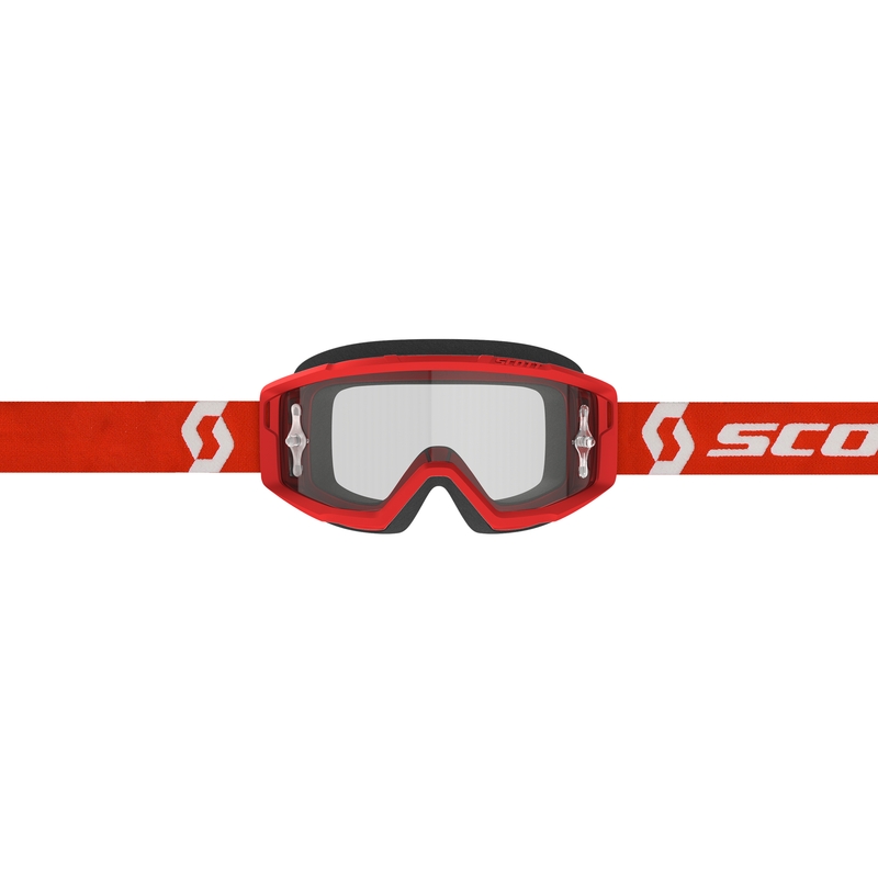 Lunettes de motocross SCOTT PRIMAL CLEAR rouge et blanc