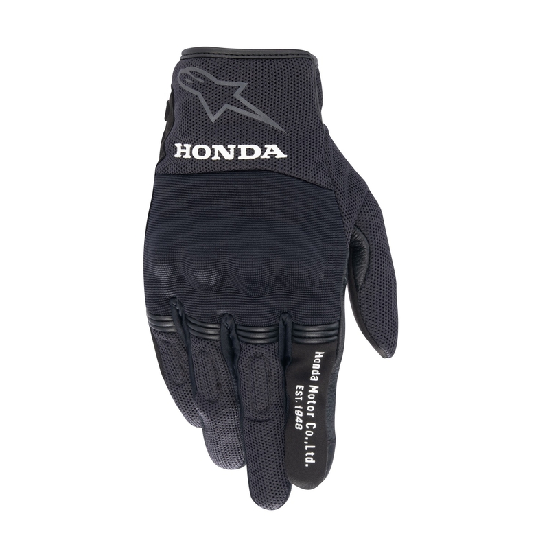 Gants moto Alpinestars Copper Honda collection 2024 noir-gris