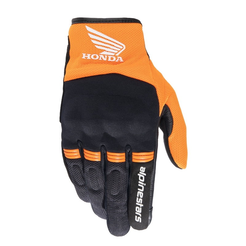Gants de moto Alpinestars Copper Honda noir-orange