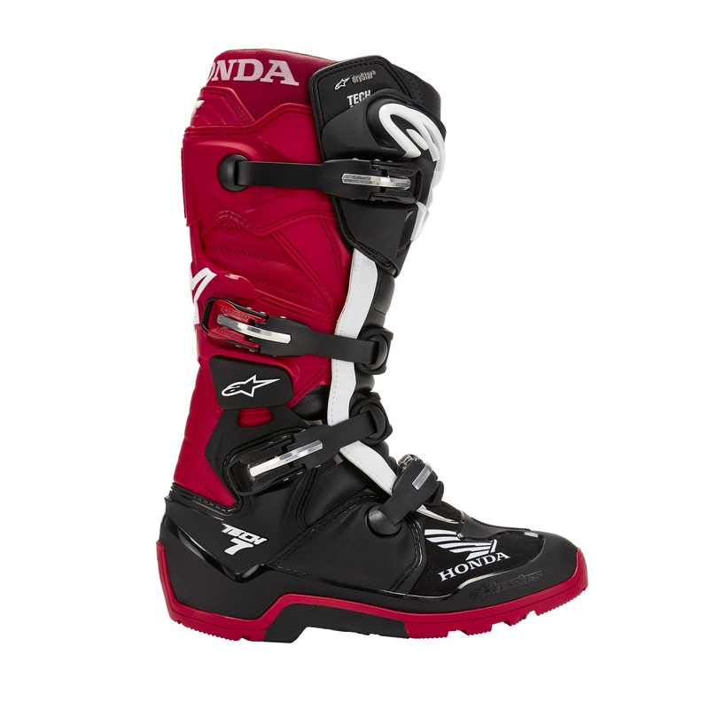 Bottes moto Alpinestars Tech 7 Enduro Drystar Honda Noir-Rouge