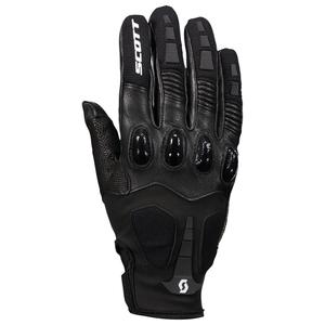 Gants moto cuir SCOTT ASSAULT PRO noir et blanc