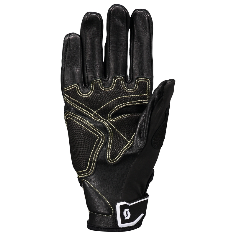 Gants moto cuir SCOTT ASSAULT PRO noir et blanc