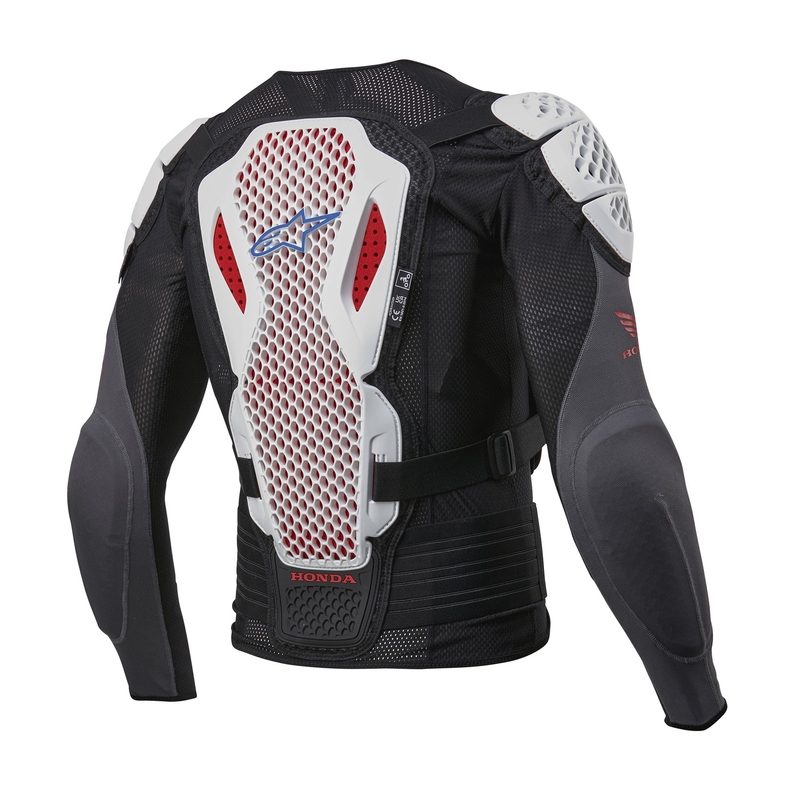 Protections corporelles Alpinestars Bionic Plus 2 Honda collection blanc-bleu-rouge-noir